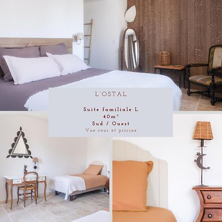 L'Ostal - Bed & Breakfast - Chambres Et Suites De 25 A 40M2 - Spa Saint-Hilaire-d'Ozilhan Екстер'єр фото