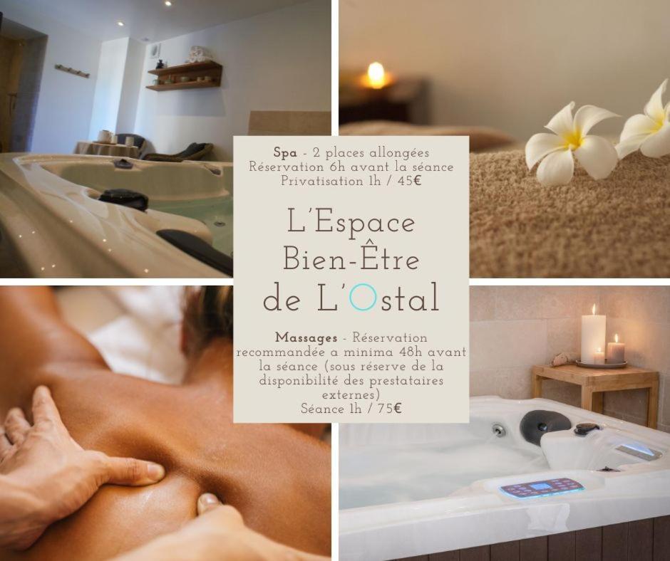 L'Ostal - Bed & Breakfast - Chambres Et Suites De 25 A 40M2 - Spa Saint-Hilaire-d'Ozilhan Екстер'єр фото