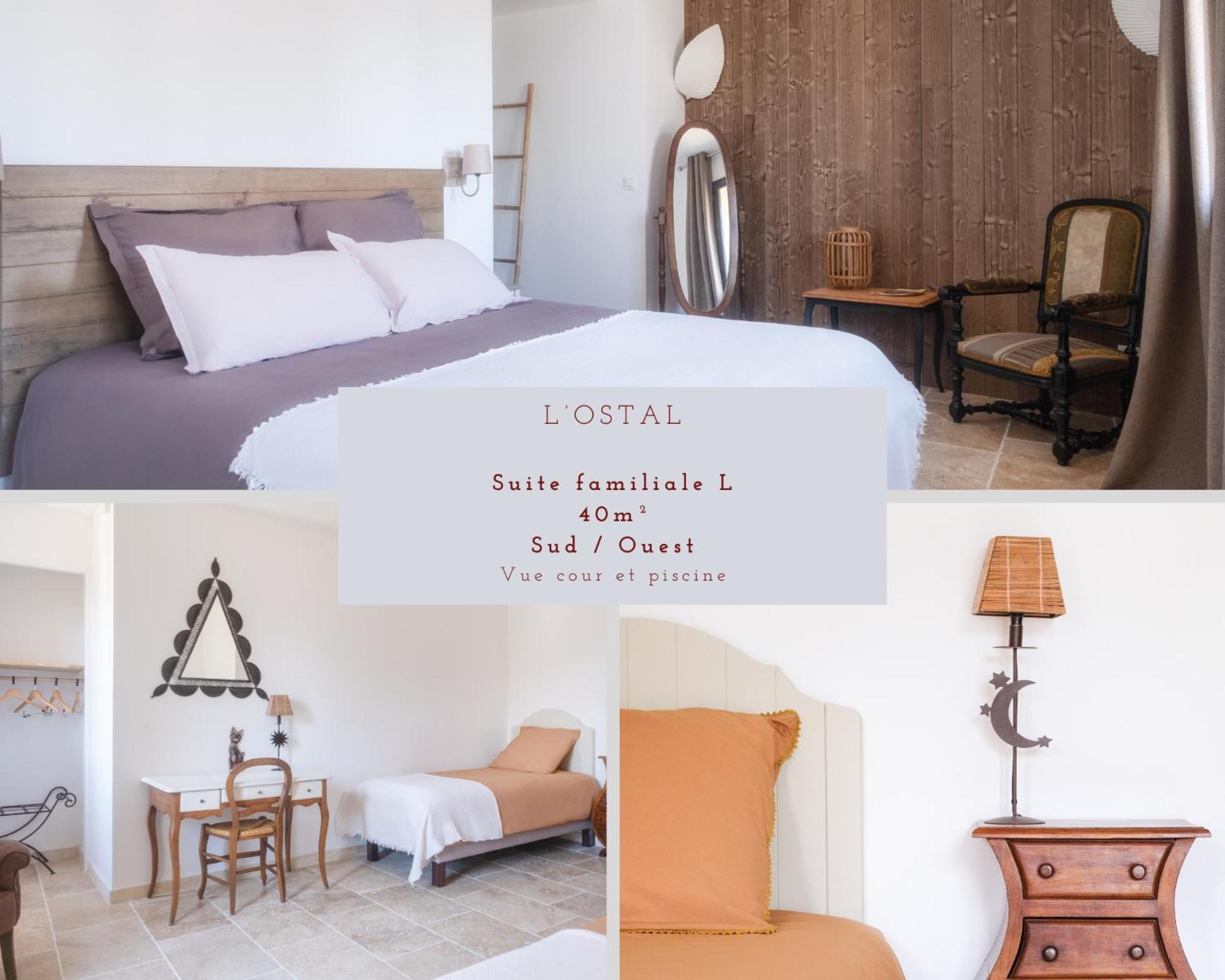 L'Ostal - Bed & Breakfast - Chambres Et Suites De 25 A 40M2 - Spa Saint-Hilaire-d'Ozilhan Екстер'єр фото